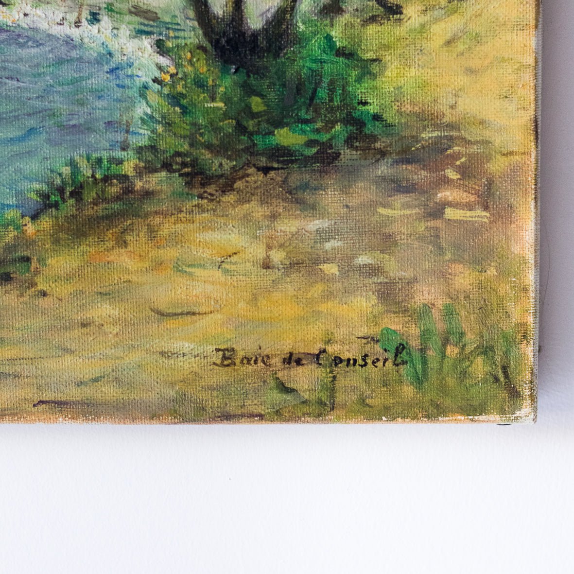 Seascape With Leafy Trees Oil Painting - elsie green - Art