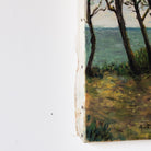 Seascape With Leafy Trees Oil Painting - elsie green - Art