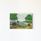Seascape With Leafy Trees Oil Painting - elsie green - Art