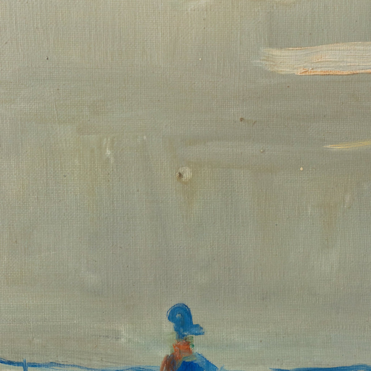 Seascape with Lone Figure Oil Painting - elsie green - art