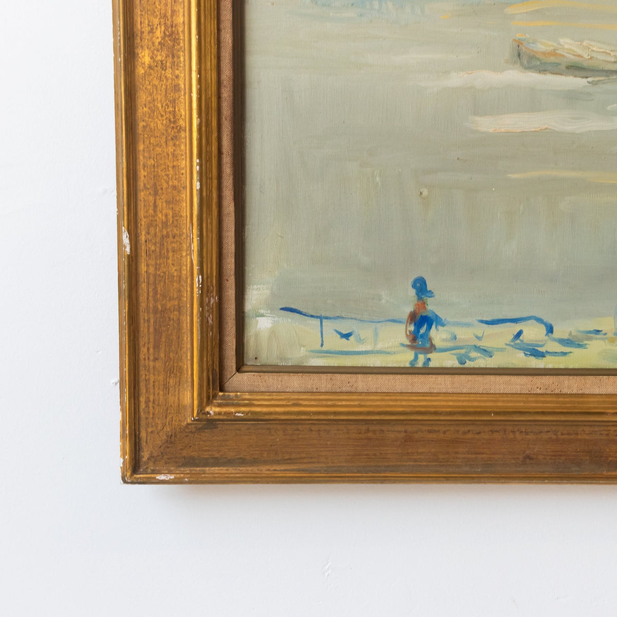 Seascape with Lone Figure Oil Painting - elsie green - art