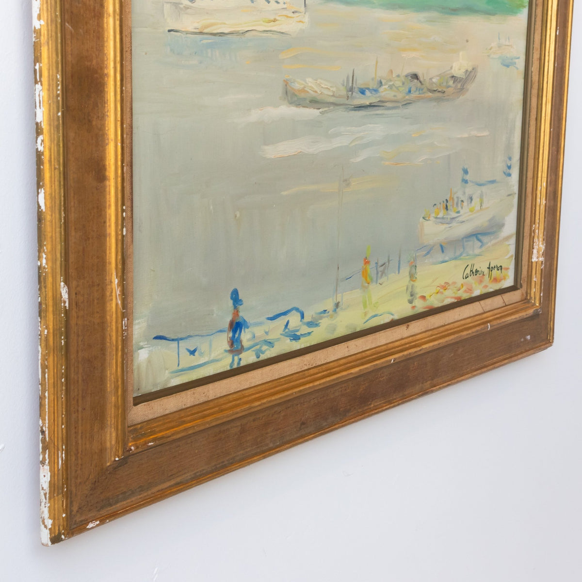 Seascape with Lone Figure Oil Painting - elsie green - art