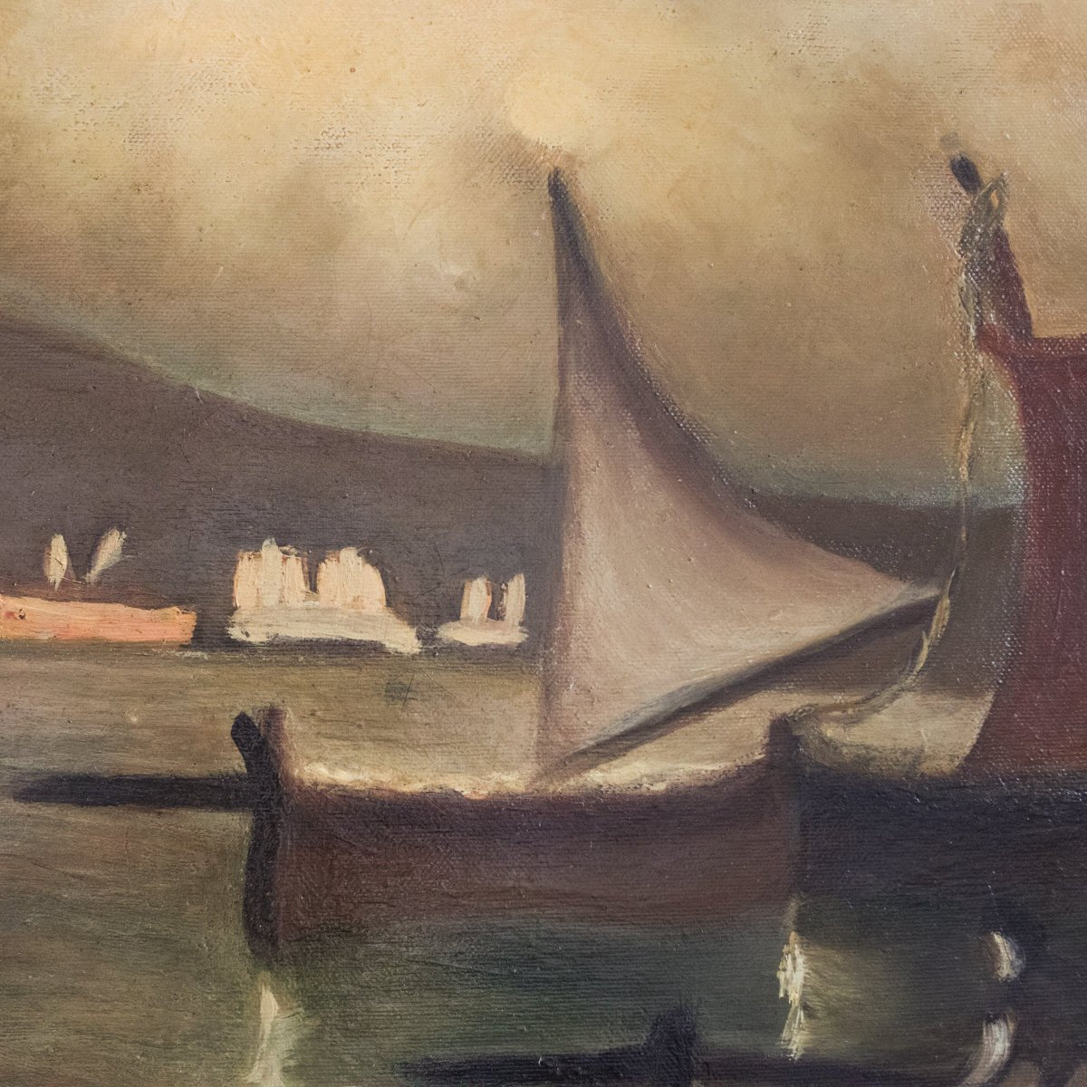 Seascape with Sailboats Oil Painting - elsie green - art