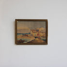Seaside Village Watercolor Paintings - elsie green - art