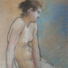 Seated Nude Pastel Drawing - elsie green - Art