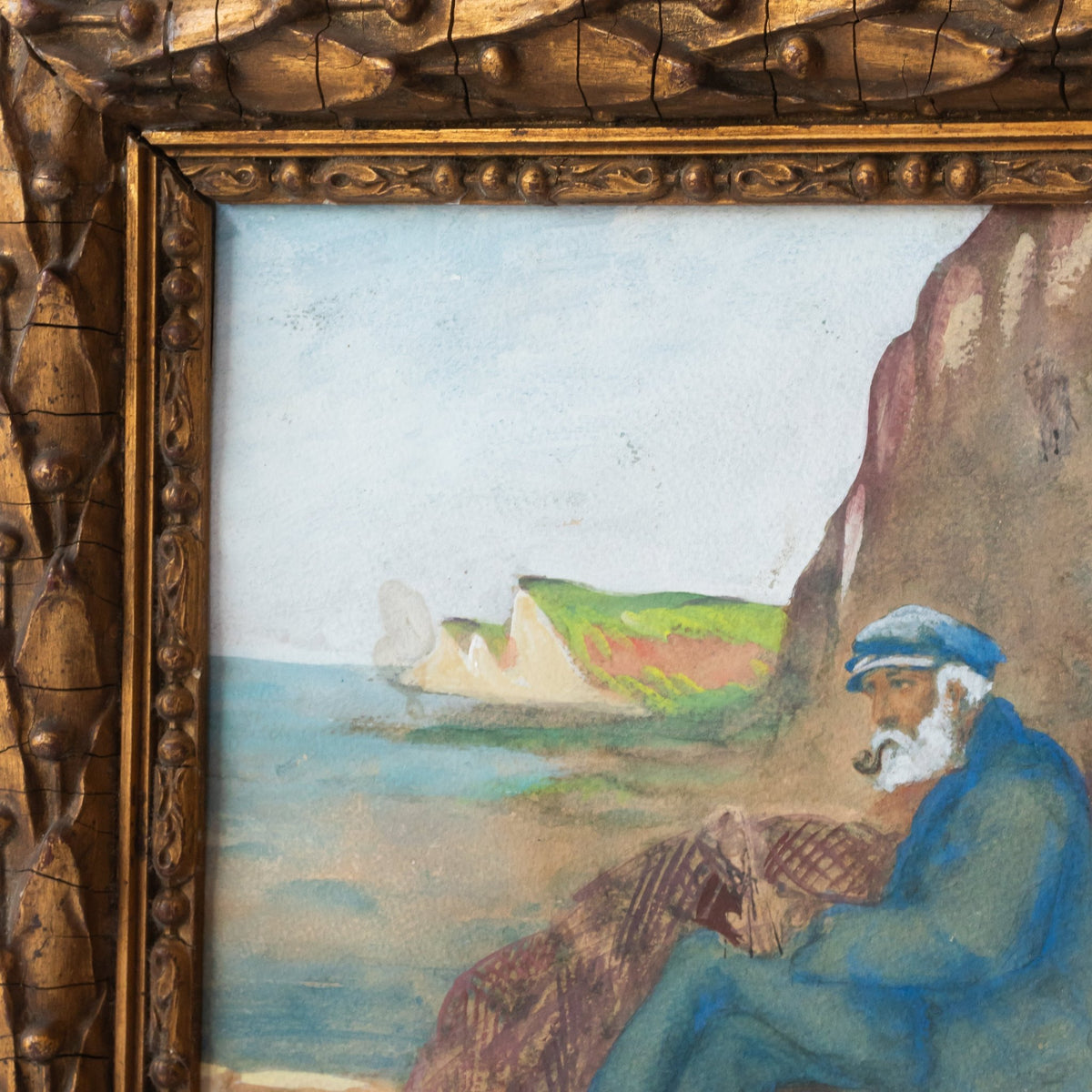 Seated Sailor in Pastel | Dated 1949 - elsie green - art