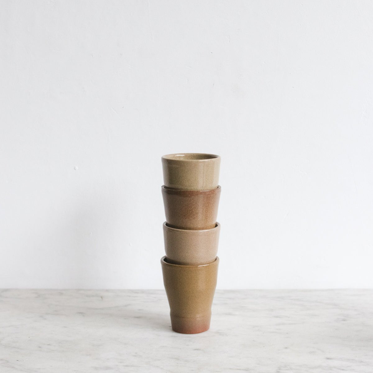 Set Of 4 Stoneware Tumblers - elsie green - the french kitchen