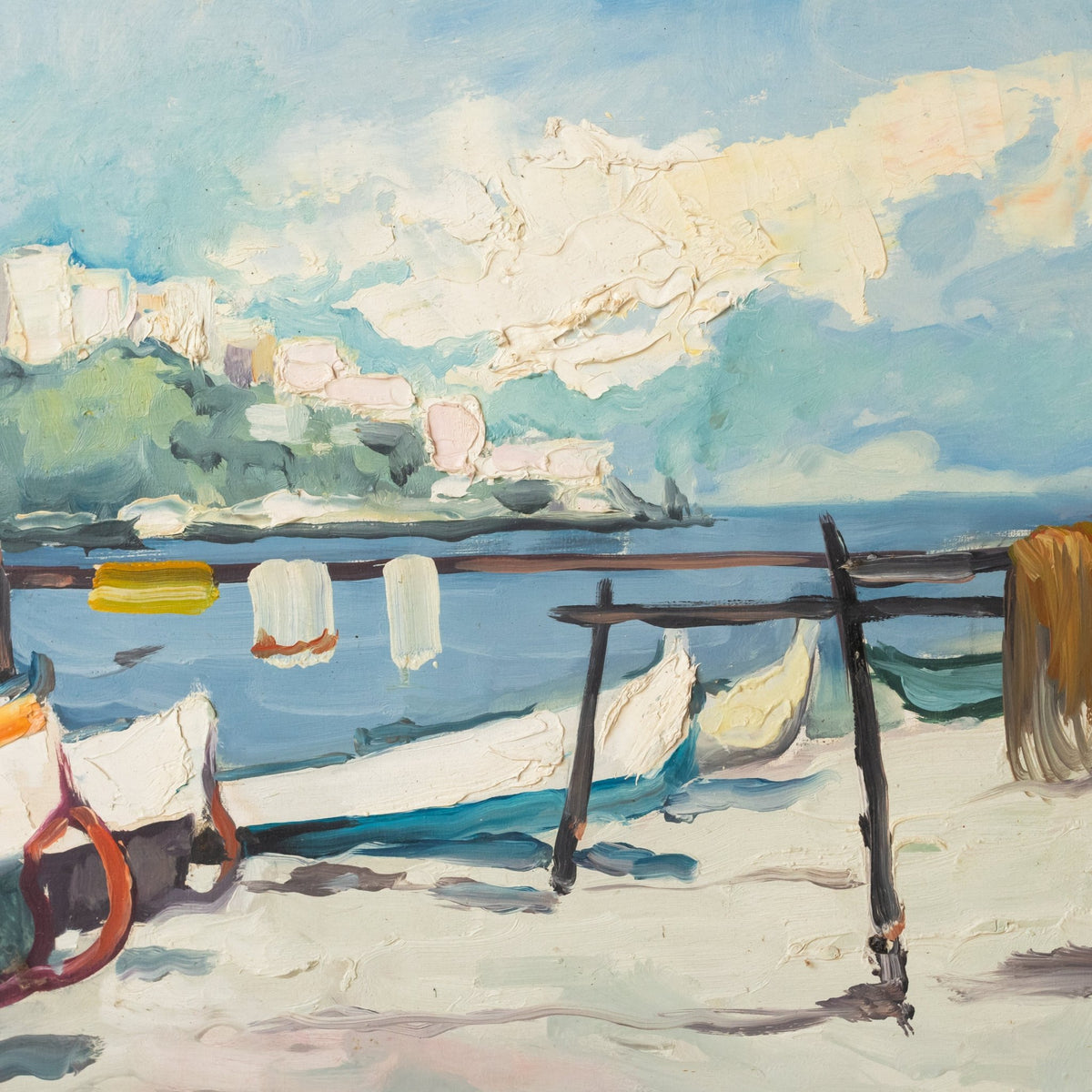 Sète Asty Seasccape Oil Painting - elsie green - art