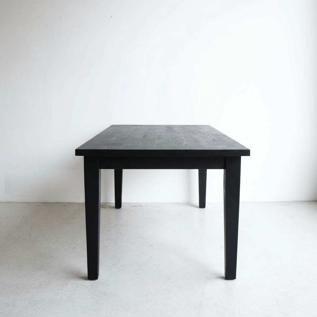 Shaker Inspired Reclaimed Wood Farm Table - elsie green - Custom Furniture