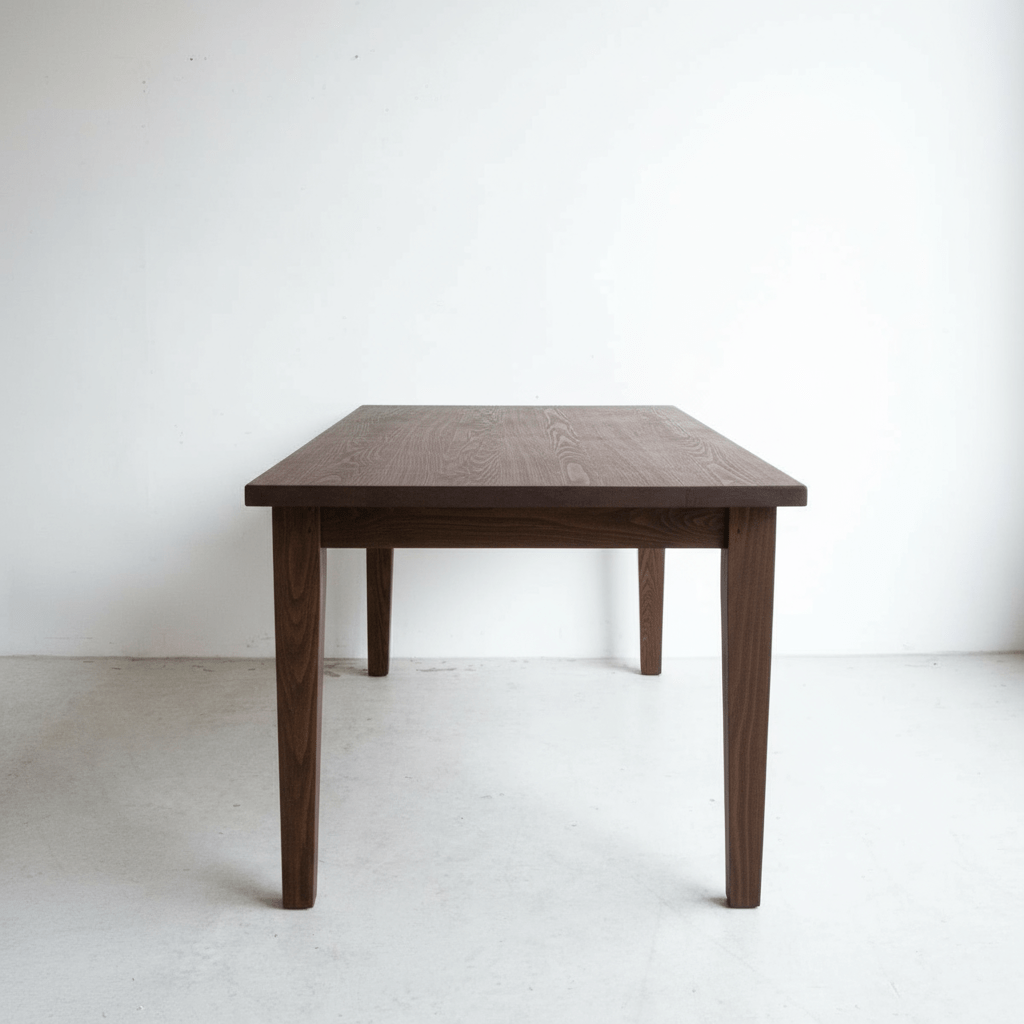 Shaker Inspired Reclaimed Wood Farm Table - elsie green - Custom Furniture