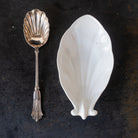 Shell Serving Spoon and Leaf Spoon Rest - elsie green - the french kitchen