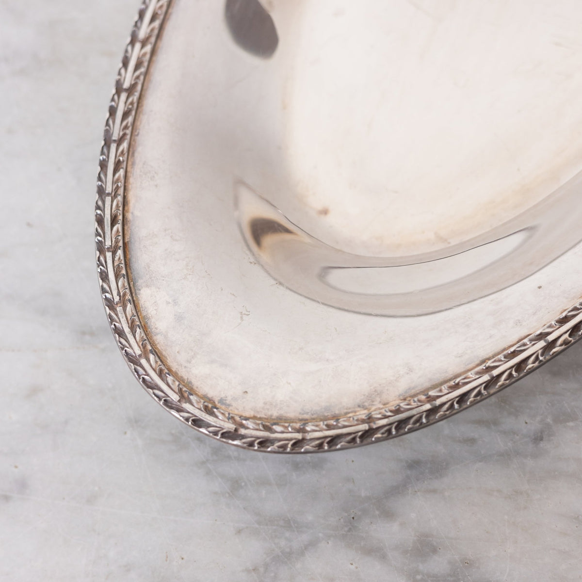 Silver Bread Bowl with Bread Knife - elsie green - the french kitchen
