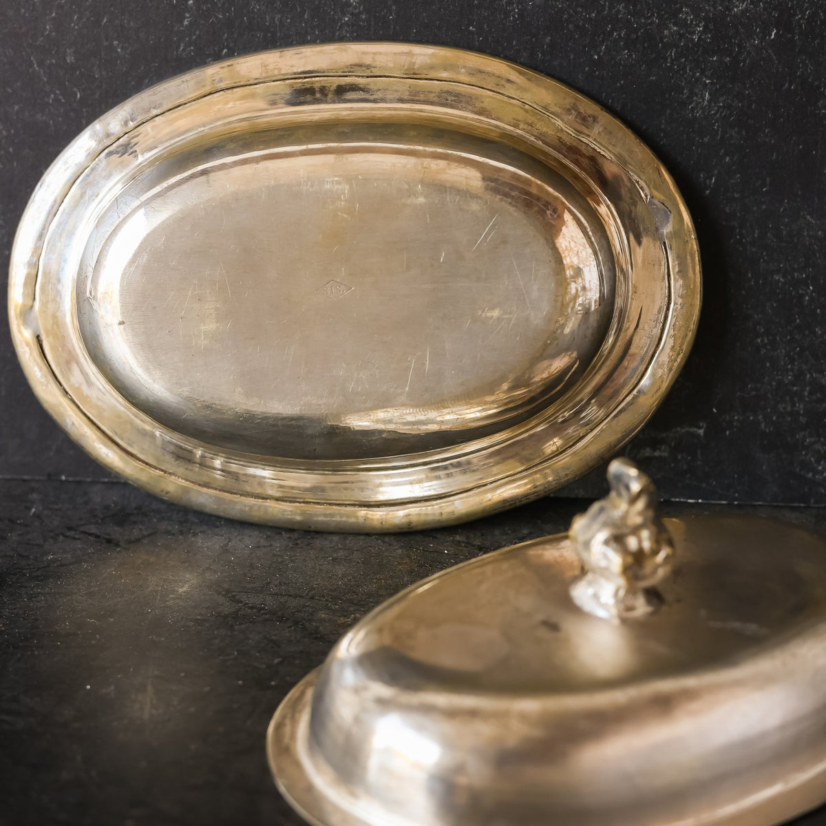 Silver Butter Keeper - elsie green - the french kitchen