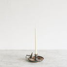 Silver Chamber Candlestick With Snuffer - elsie green - decor