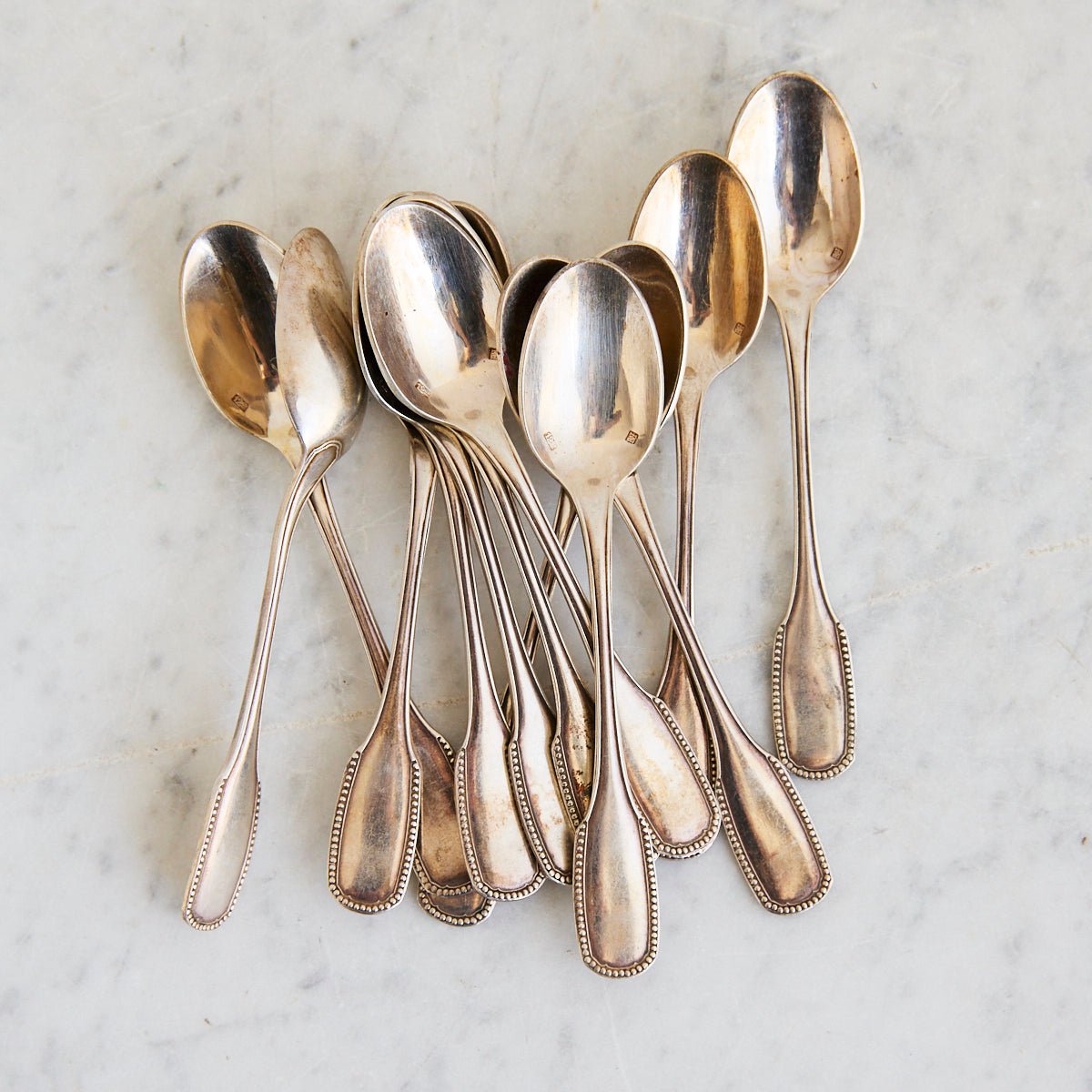 Silver Demitasse Spoon Set of 12 - elsie green - the french kitchen
