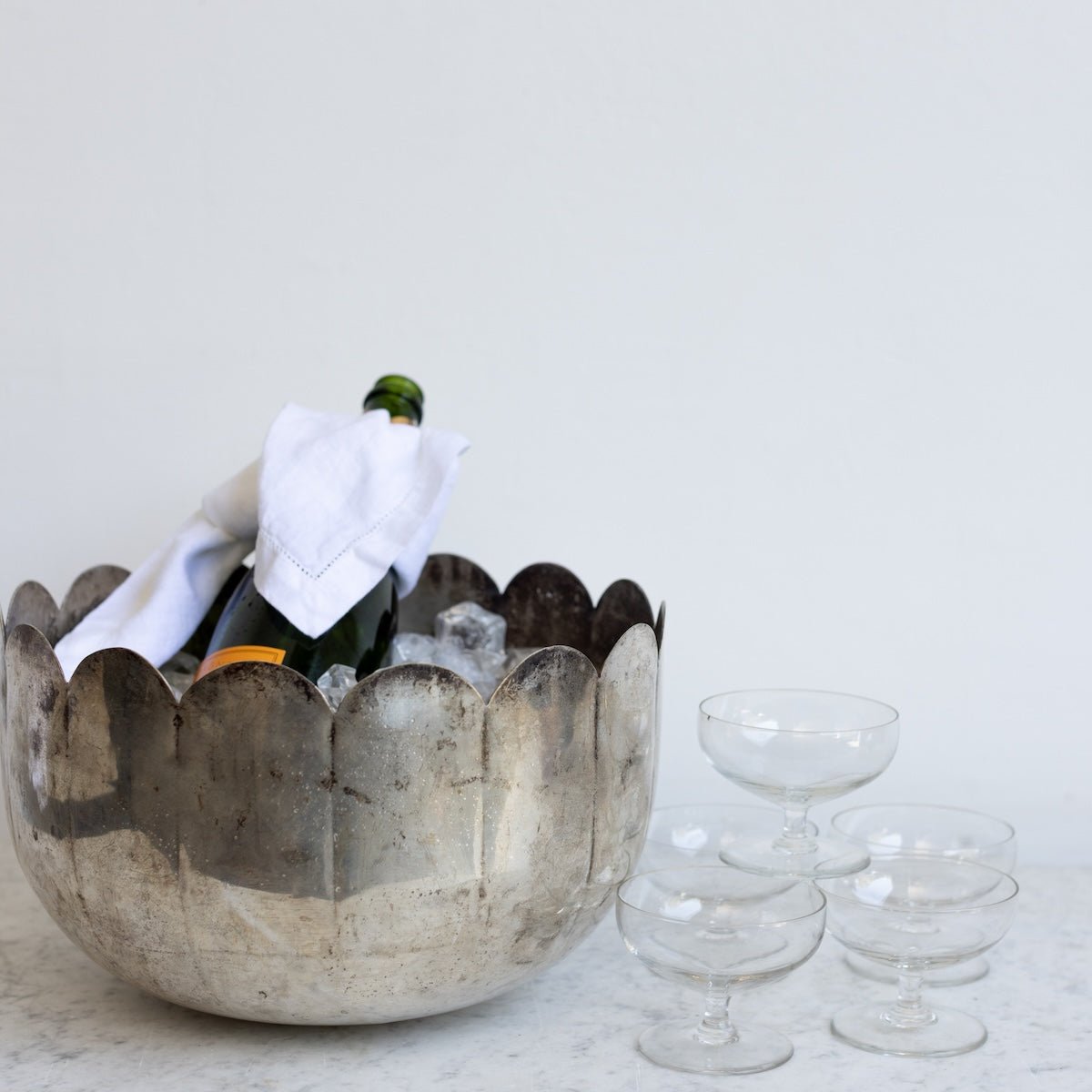 Silver Duval Leroy Champagne Bowl - elsie green - the french kitchen