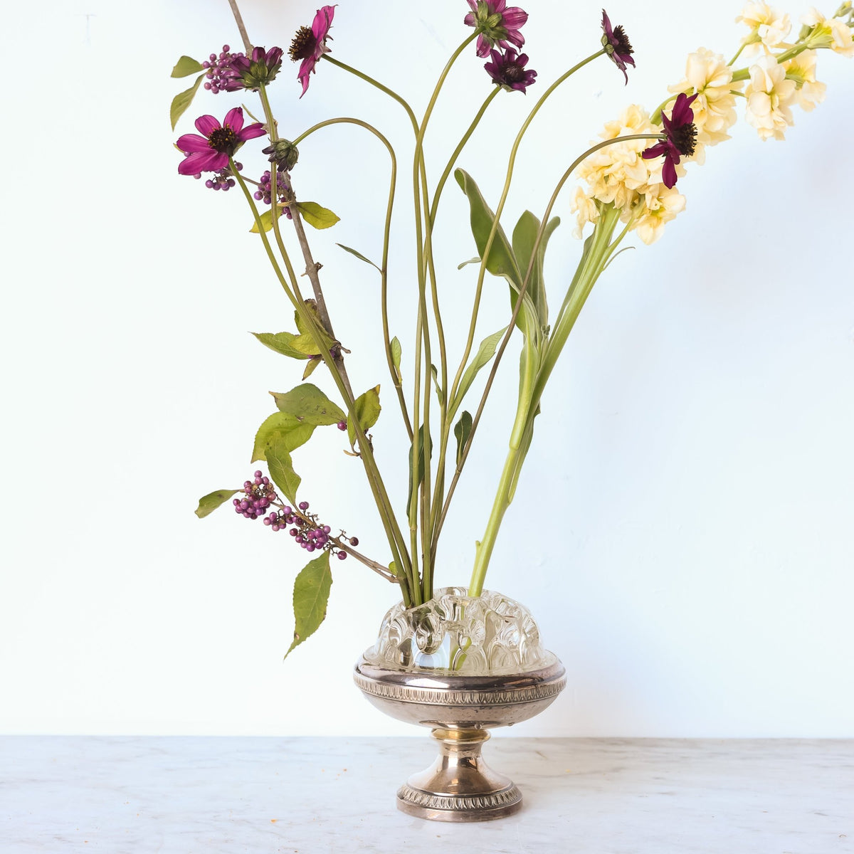 Silver Flower Frog - elsie green - decor