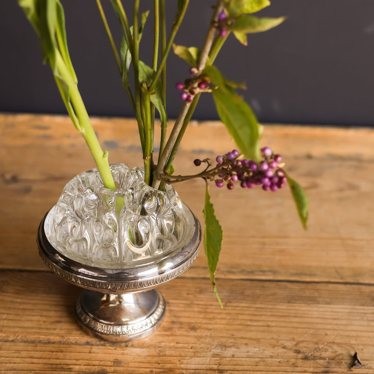Silver Flower Frog - elsie green - decor