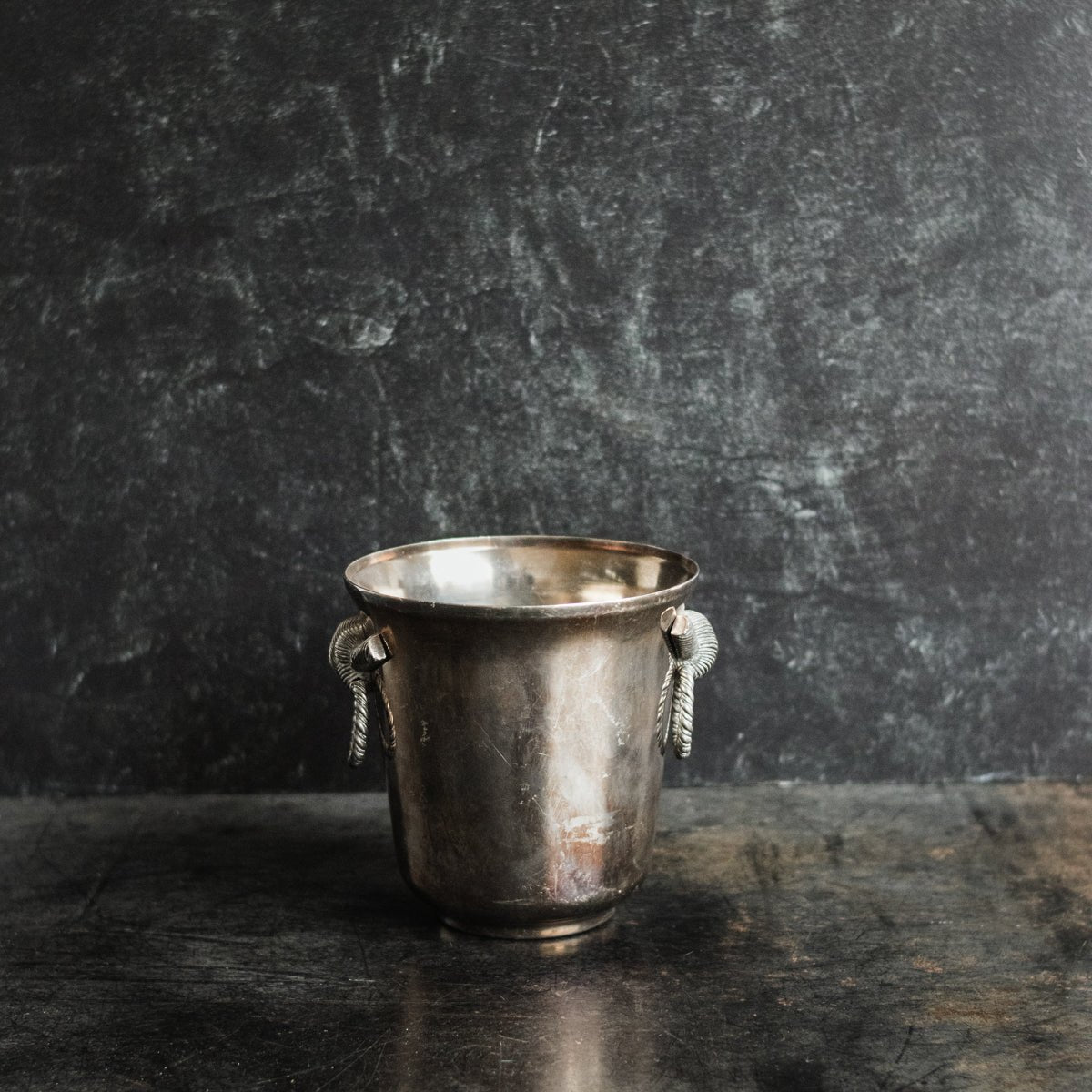 Silver Ice Bucket With Engraved Ice Tongs - elsie green - The French Kitchen