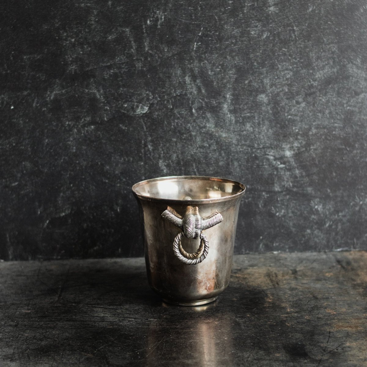 Silver Ice Bucket With Engraved Ice Tongs - elsie green - The French Kitchen