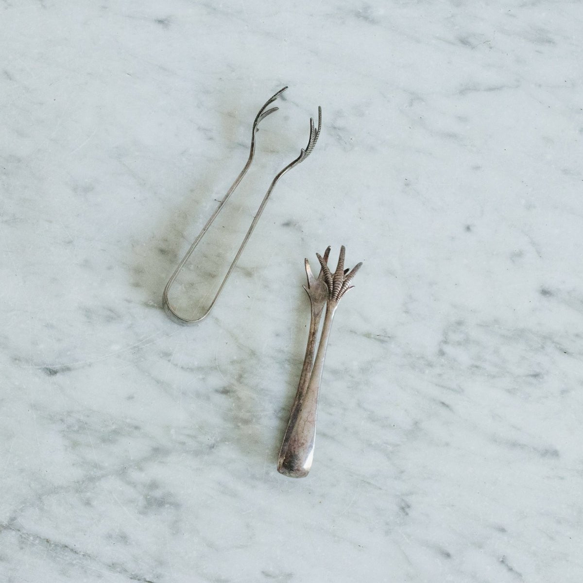 Silver Ice Tongs - elsie green - The French Kitchen