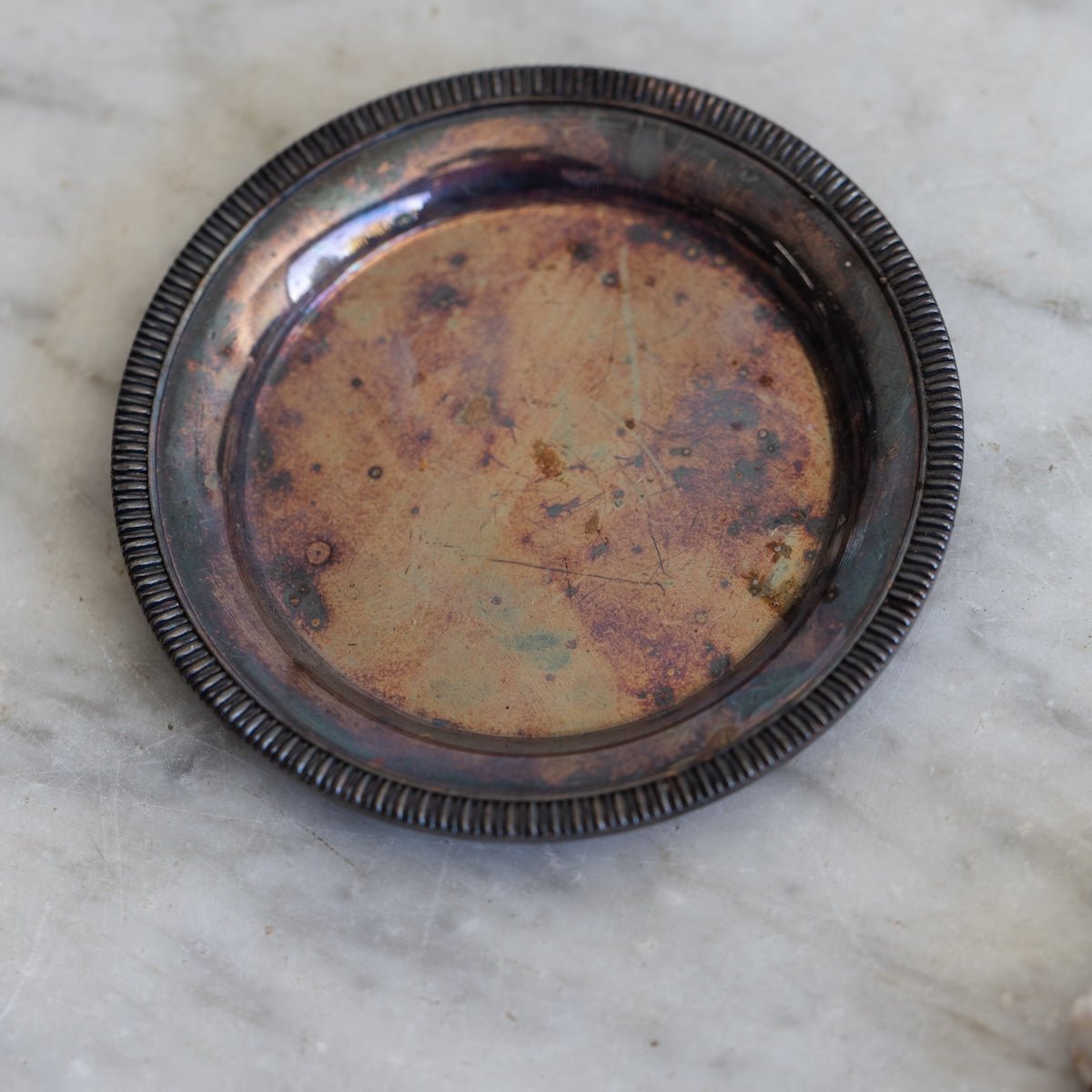 Silver Match Caddy with Silver Coaster - elsie green - Decor