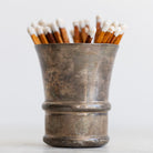Silver Match Caddy with Silver Coaster - elsie green - Decor