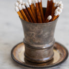 Silver Match Caddy with Silver Coaster - elsie green - Decor