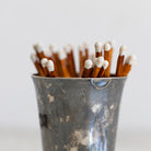 Silver Match Caddy with Silver Coaster - elsie green - Decor