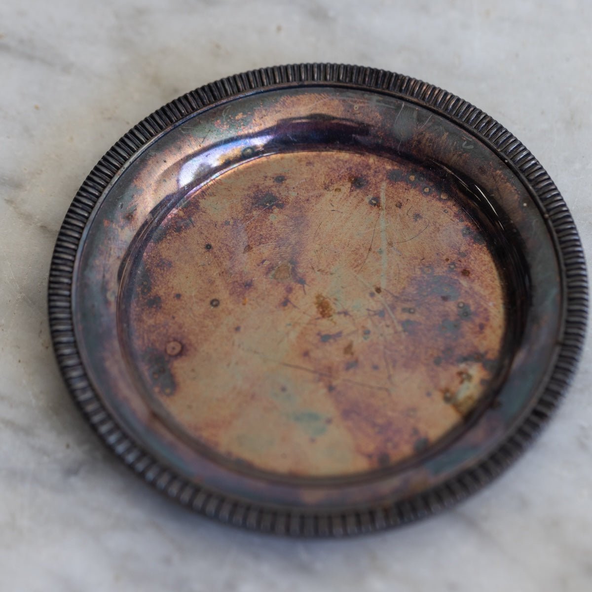Silver Match Caddy with Silver Coaster - elsie green - Decor