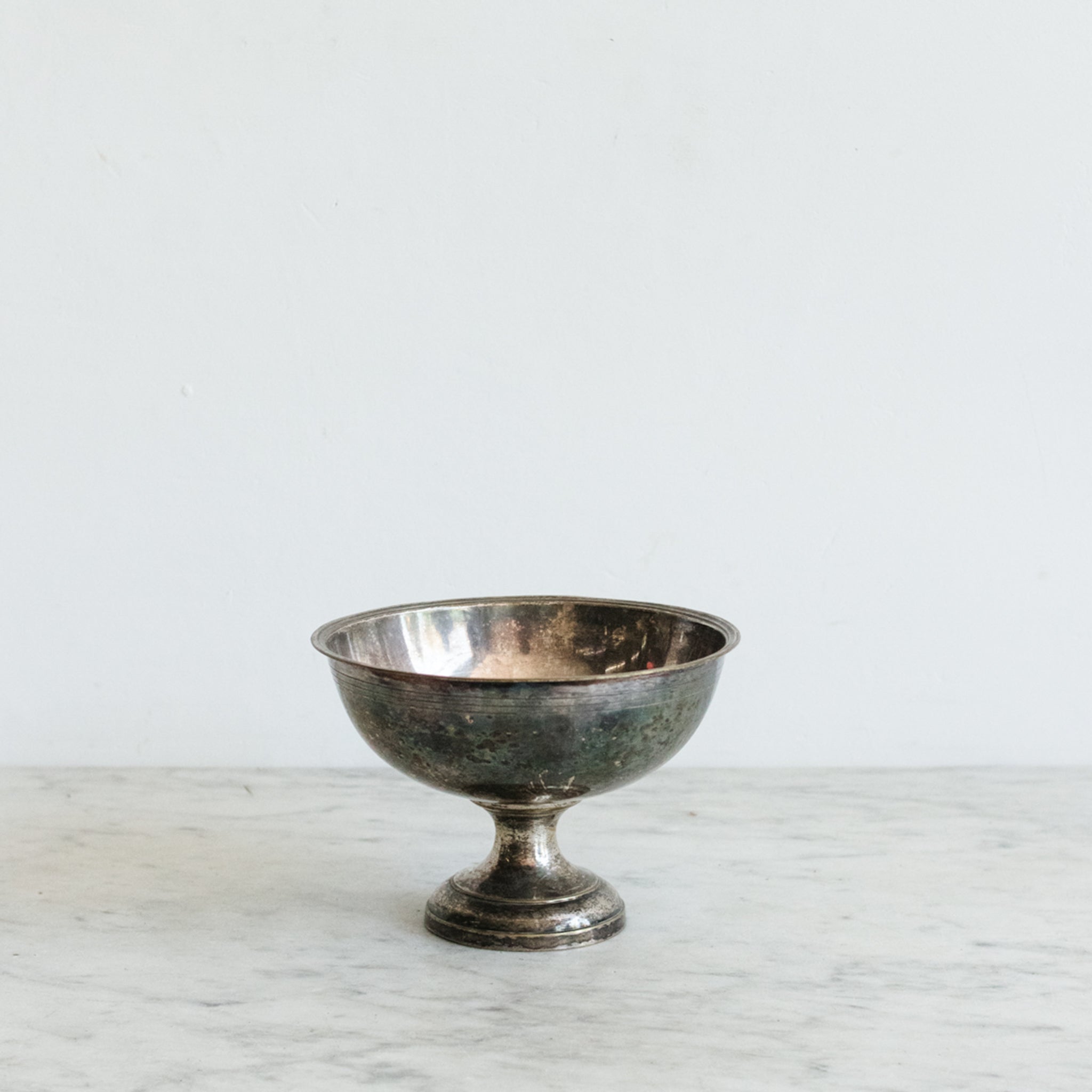 Silver Pedestal Bowl - elsie green - the french kitchen