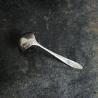 Silver Rim Cafe Bowl w/ Silver Serving Spoon - elsie green - The French Kitchen