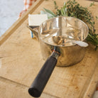 Silver Sauce Warmer with Silver Spoon - elsie green - the french kitchen