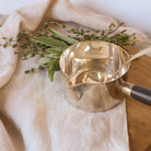 Silver Sauce Warmer with Silver Spoon - elsie green - the french kitchen