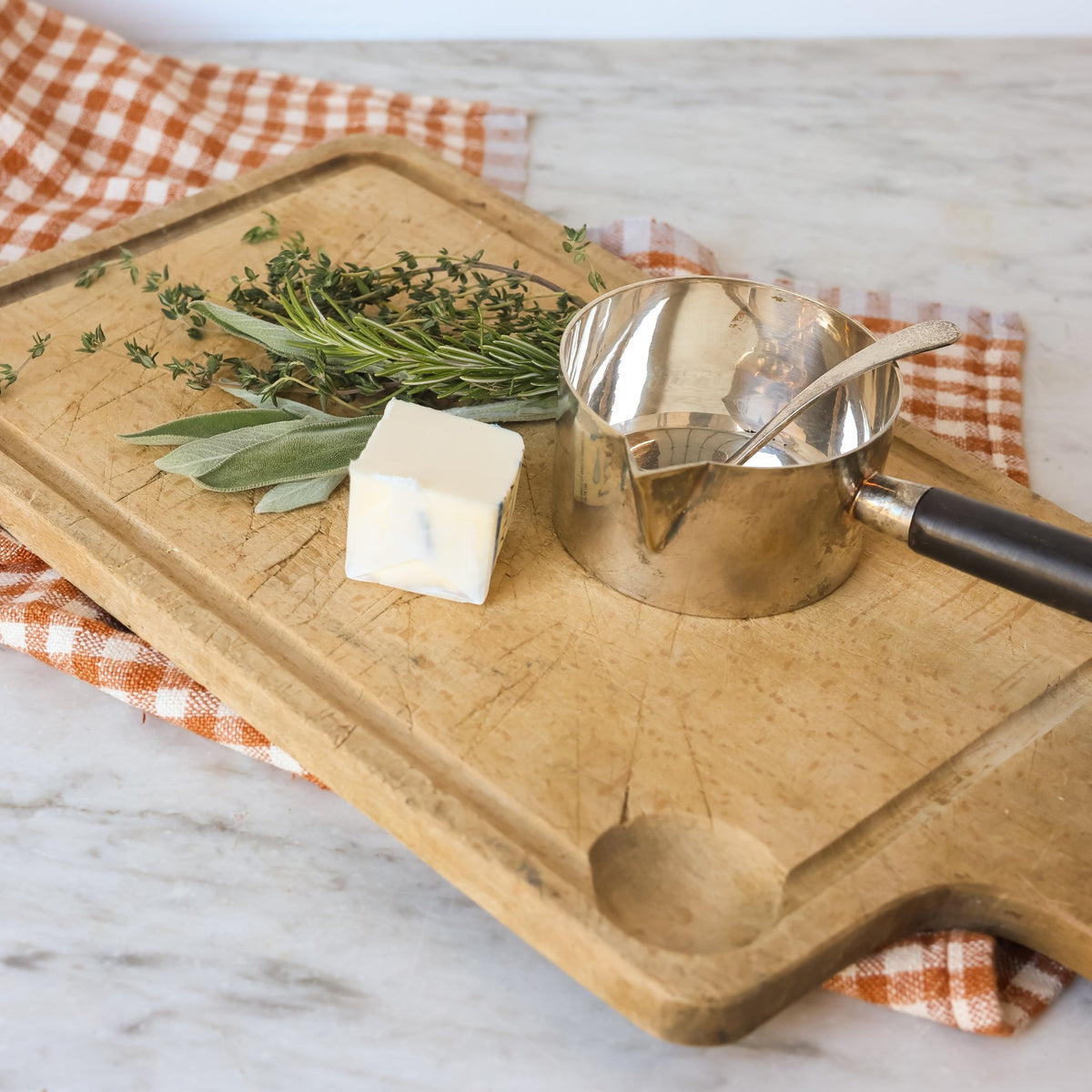 Silver Sauce Warmer with Silver Spoon - elsie green - the french kitchen