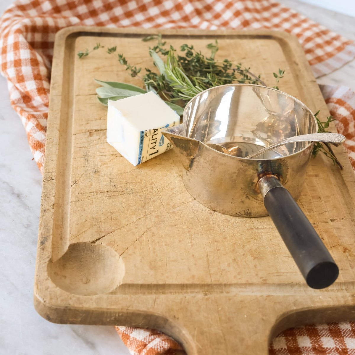 Silver Sauce Warmer with Silver Spoon - elsie green - the french kitchen