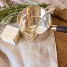 Silver Sauce Warmer with Silver Spoon - elsie green - the french kitchen