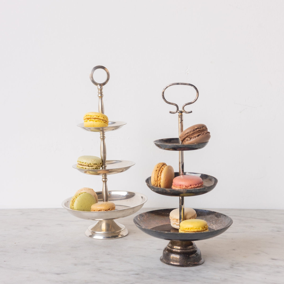 Silver Tiered Tray - elsie green - The French Kitchen