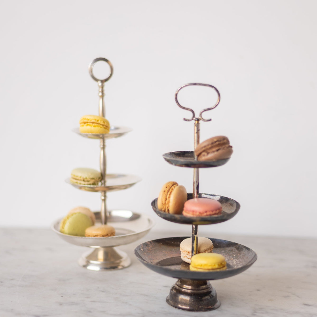 Silver Tiered Tray - elsie green - The French Kitchen
