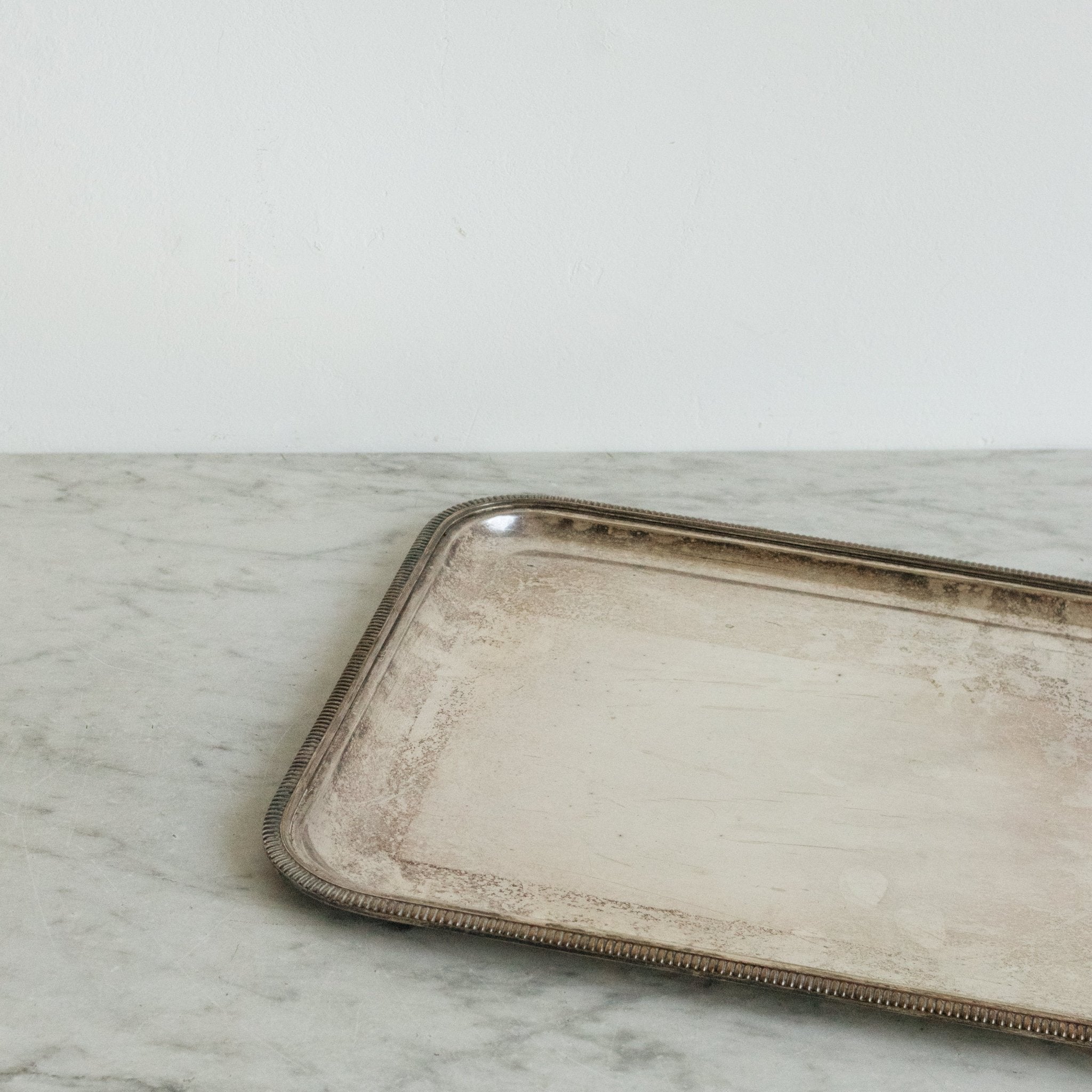 Silver Tray With Knurling - elsie green - The French Kitchen