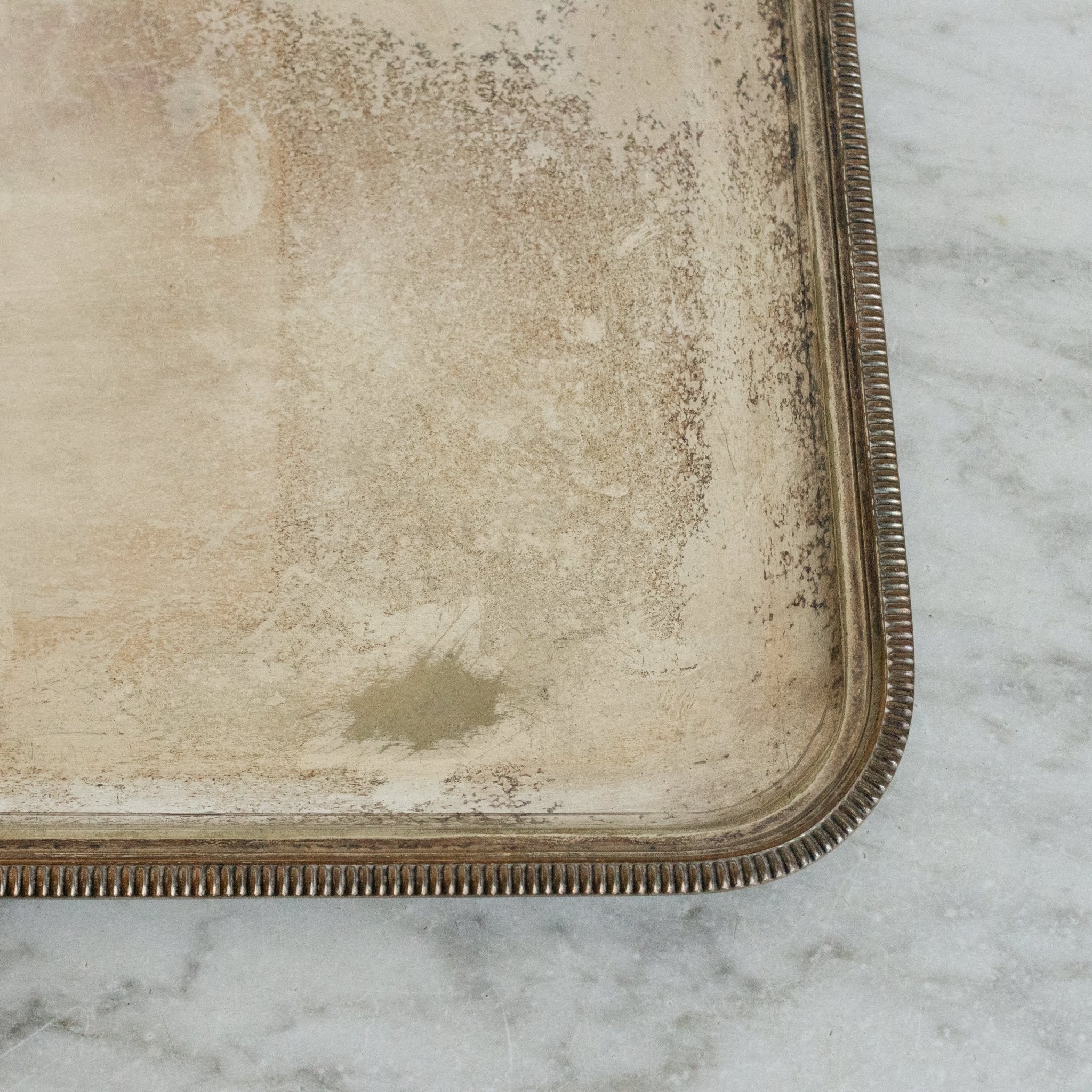 Silver Tray With Knurling - elsie green - The French Kitchen