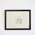 Simple Dog in Pencil Drawing - elsie green - art