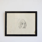 Simple Dog in Pencil Drawing - elsie green - art