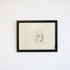 Simple Dog in Pencil Drawing - elsie green - art
