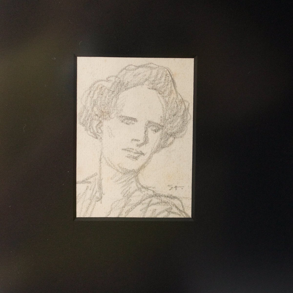 Sketch No. 3 Portrait Of Woman In Pencil | Theophile Steinlen - elsie green - Art