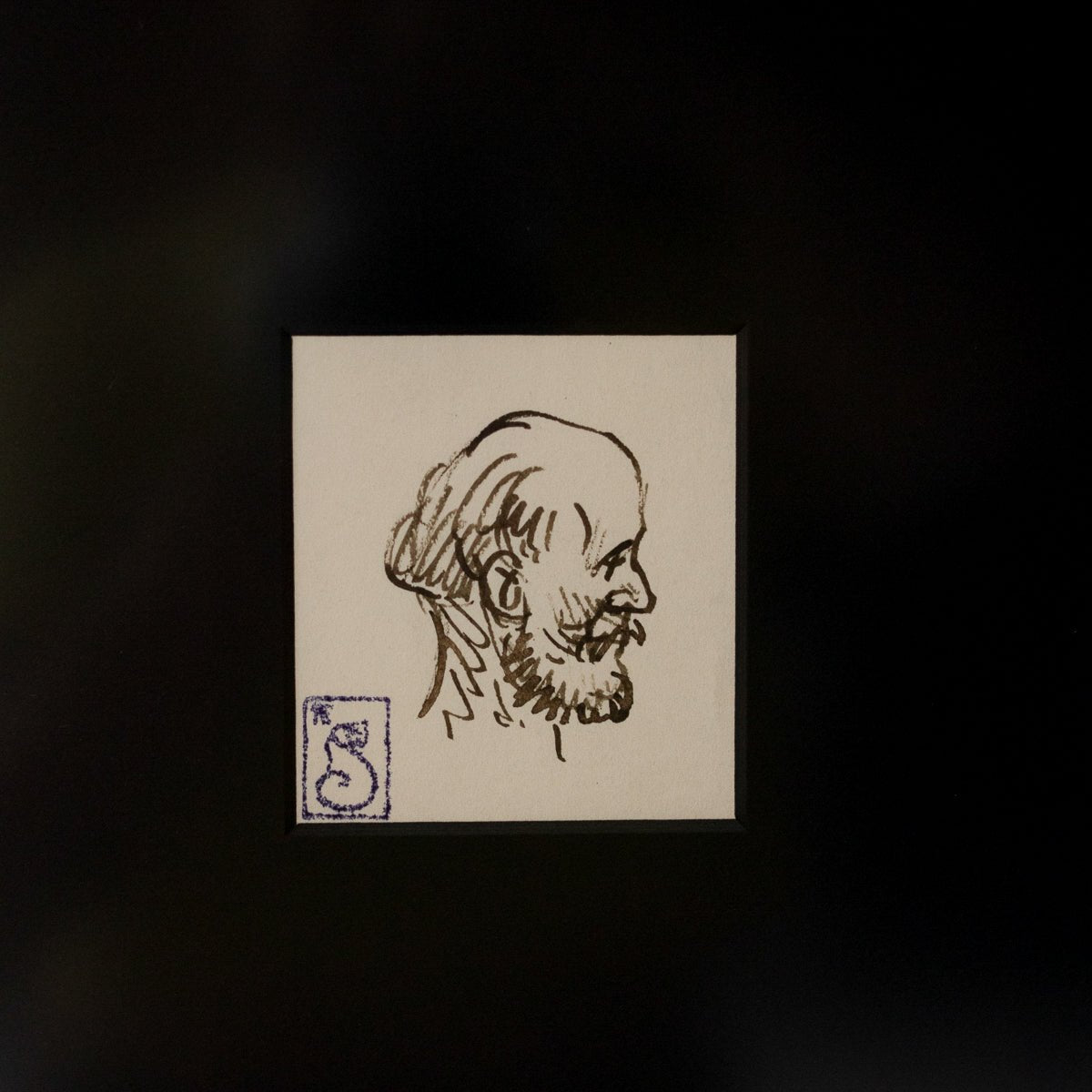 Sketch No. 6 Portrait Of Man In Profile | Theophile Steinlen - elsie green - Art