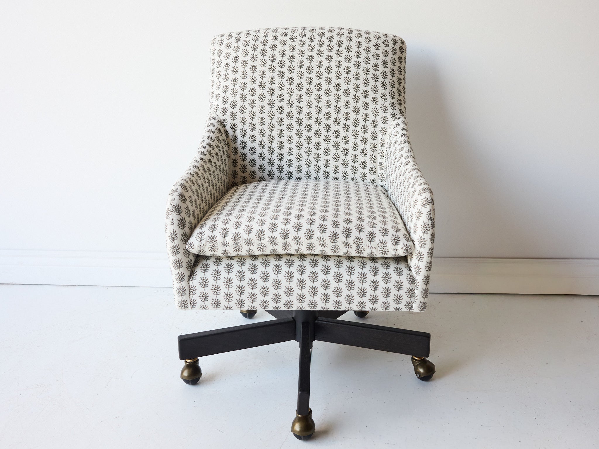 Slipcovered Swivel Desk Chair - elsie green - furniture