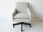 Slipcovered Swivel Desk Chair - elsie green - furniture