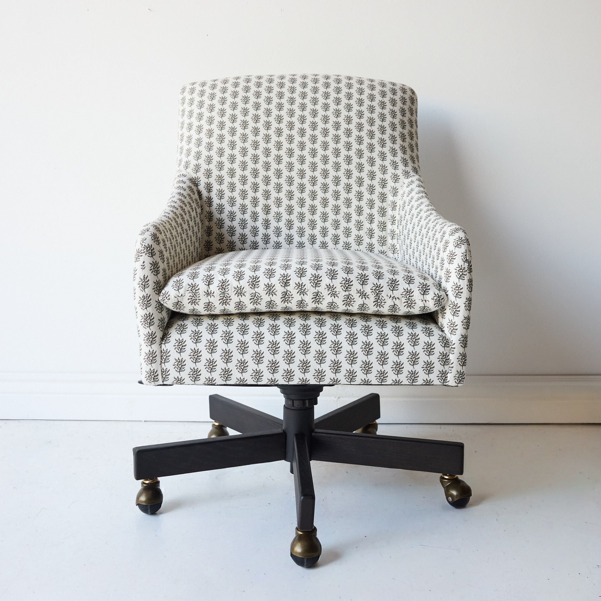 Slipcovered Swivel Desk Chair - elsie green - furniture