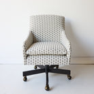 Slipcovered Swivel Desk Chair - elsie green - furniture